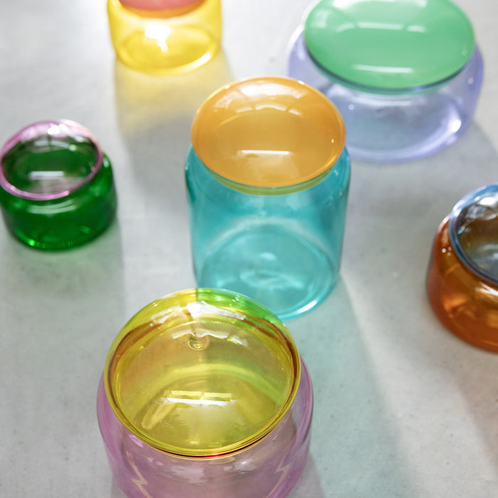 &k amsterdam Puffy Potje - Turquoise