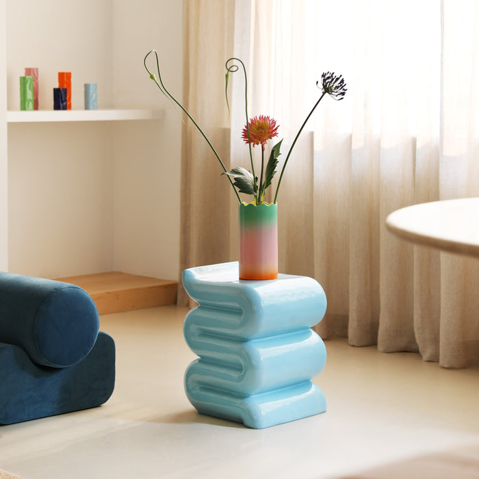 &k amsterdam Pillar Whip H 46 cm - Blauw