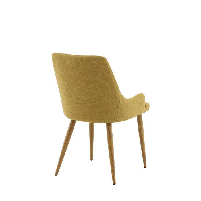 Namu Eetkamerstoel - Set van 2 - Okergeel