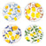 &k amsterdam Lemon Twig Bord Ø 22 cm - Set van 4