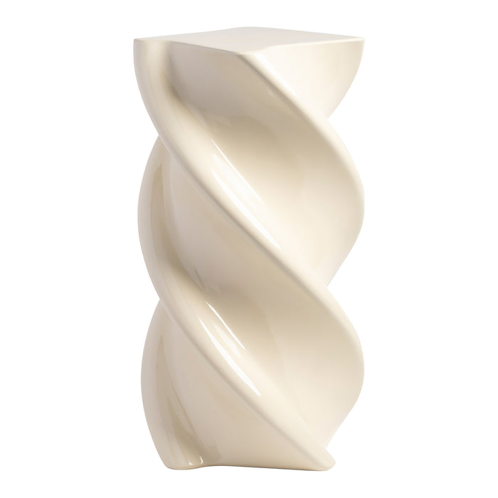 &k amsterdam Pillar Marshmallow Bijzettafel H 54 cm -  Off White