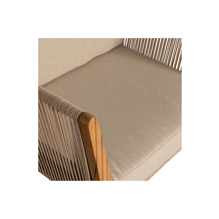 WOOOD San Remo Loungestoelen - Teak - Zand - 70x88x96