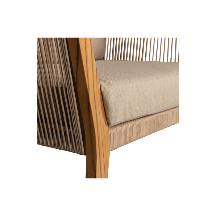 WOOOD San Remo Loungestoelen - Teak - Zand - 70x88x96