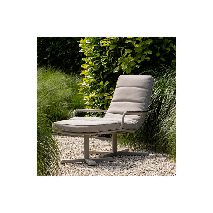 WOOOD Hocker Coosa - Aluminium - Zand - 43x64x40