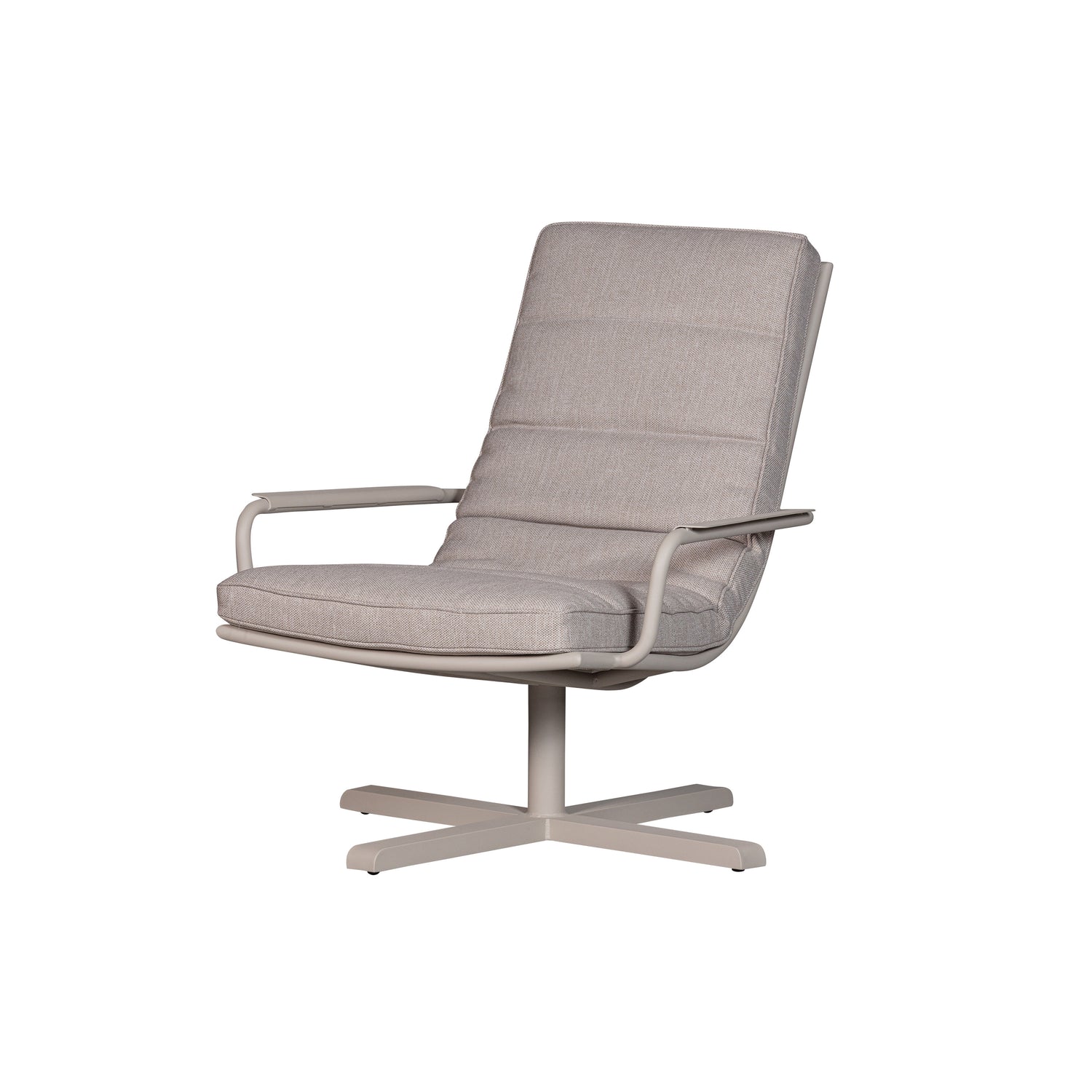 WOOOD Fauteuil Coosa - Aluminium - Zand - 92x83x93