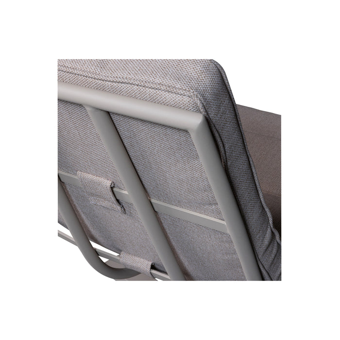 WOOOD Fauteuil Coosa - Aluminium - Zand - 92x83x93