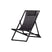 WOOOD Strandstoel Esper - Aluminium - Zwart - 74x61x102