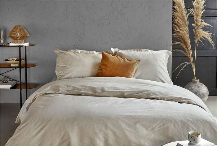 Walra - Dekbedovertrek Forever Cotton - 140x220 - Zand