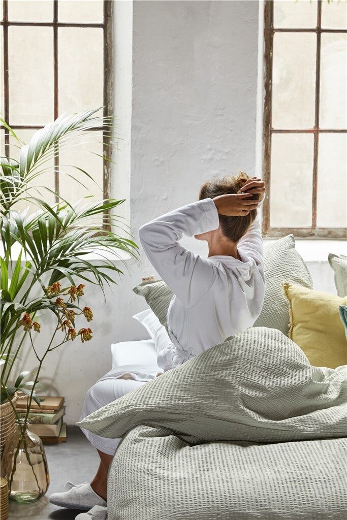 Walra - Dekbedovertrek Basic & Tough - 200x220 - Theegroen