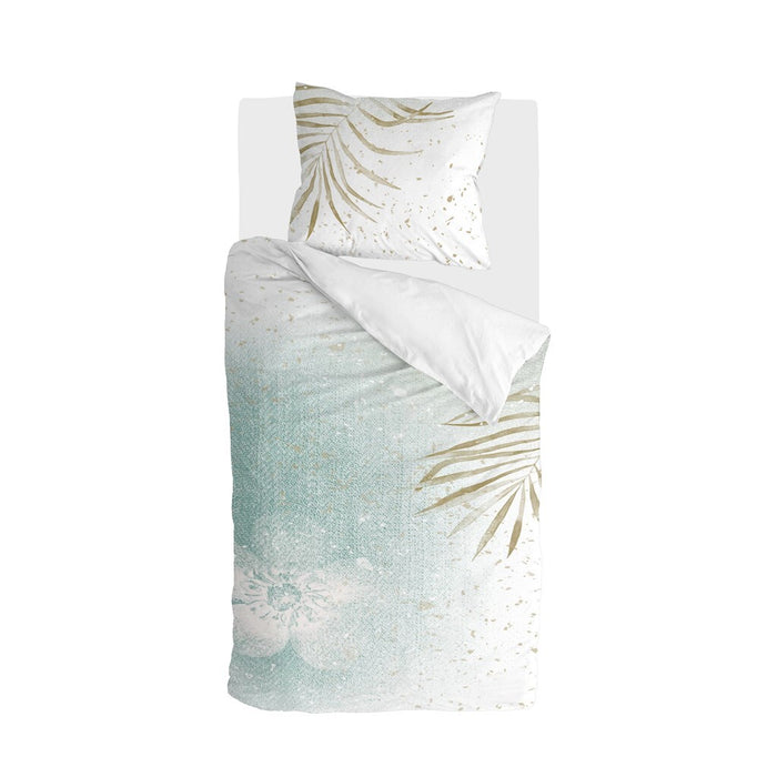 Walra - Dekbedovertrek Painted Nature - 140x220 - Groen | Goud