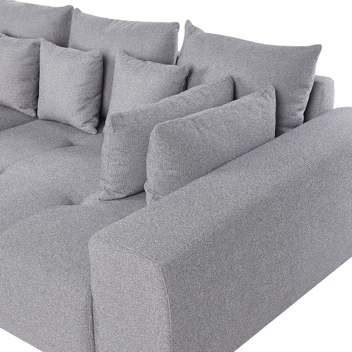 Beliani - TORPO - Bank XXL - Lichtgrijs - Polyester