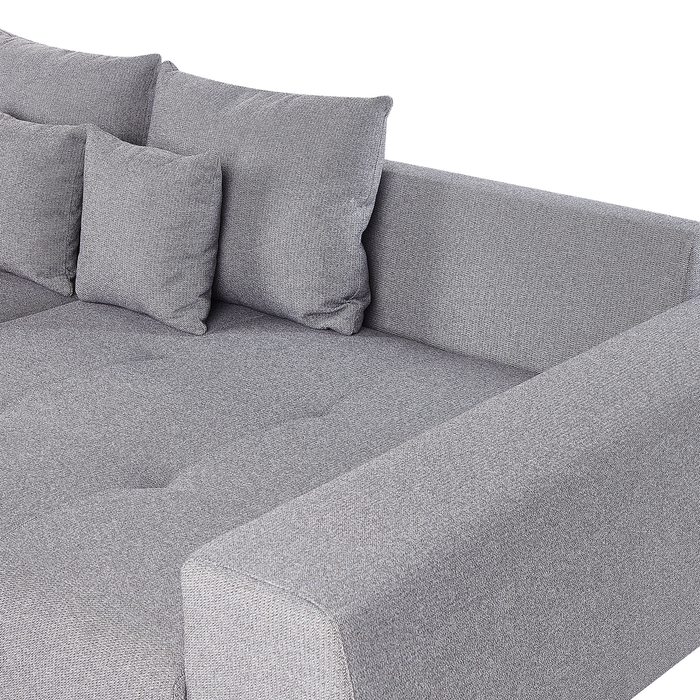 Beliani - TORPO - Bank XXL - Lichtgrijs - Polyester