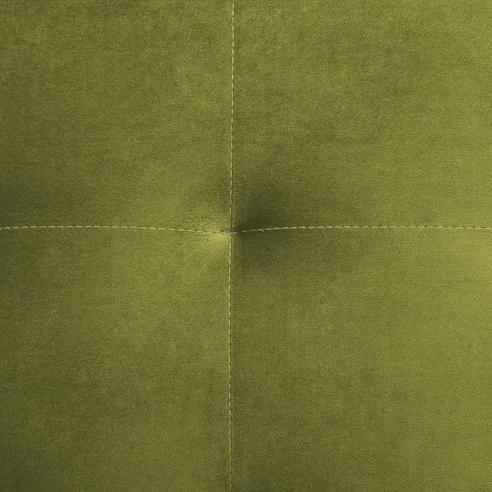 Beliani - ABERDEEN - Slaapbank 3-zits - Olijfgroen - Fluweel