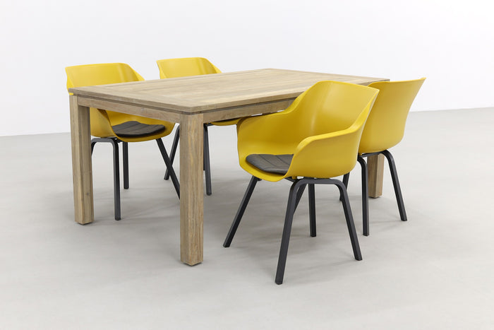 Hartman Sophie Element geel|Rome grey 170 cm. tuinset - 5-delig