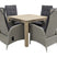 VDG Manhattan|Rome grey 100 cm. - tuinset 5-delig - verstelbaar