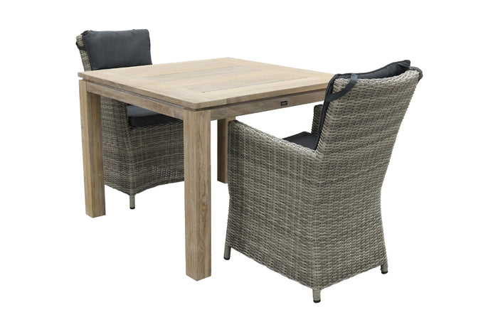 VDG Mante Paloma Grijs|Rome grey 100 cm. - tuinset 3-delig