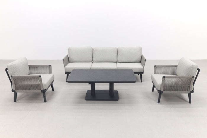 VDG Durban|Medina verstelbare stoel-bank loungeset - 4-delig