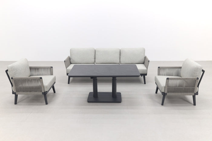 VDG Durban|Medina verstelbare stoel-bank loungeset - 4-delig