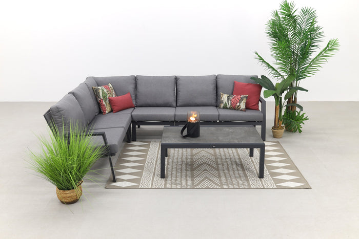 VDG Azoren|Atlanta loungeset - antraciet - links & rechts