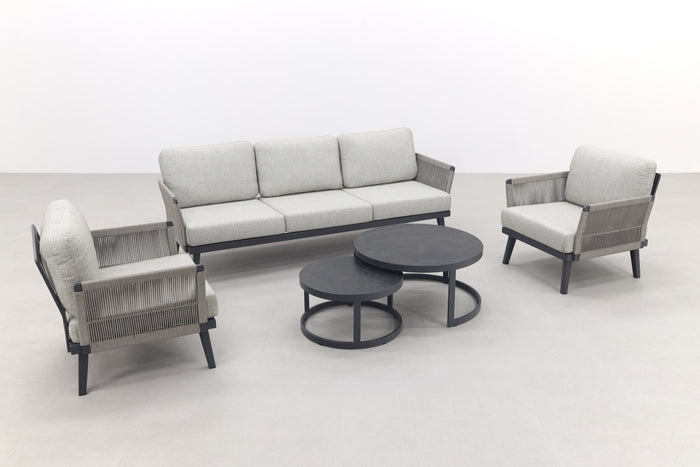 VDG Durban|Rhodos stoel-bank loungeset - 5-delig