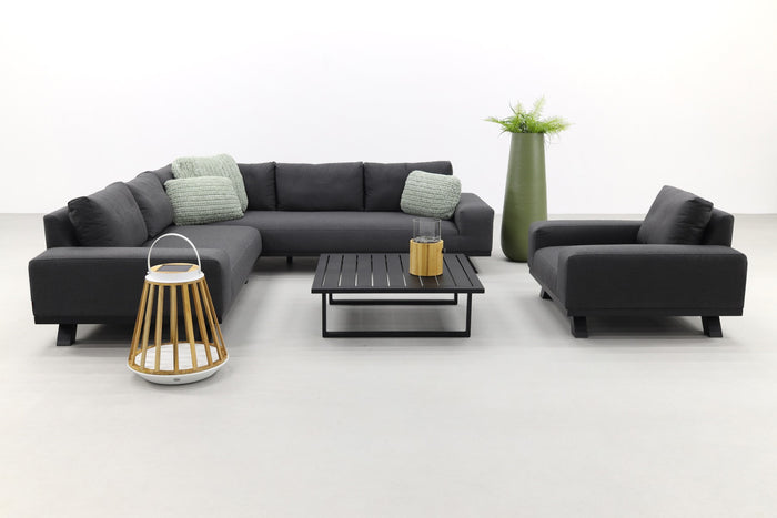 VDG Barcelona|cuba Sunbrella loungeset - Sooty + stoel