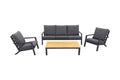 VDG Atlanta mindo stoel-bank loungeset - 4-delig
