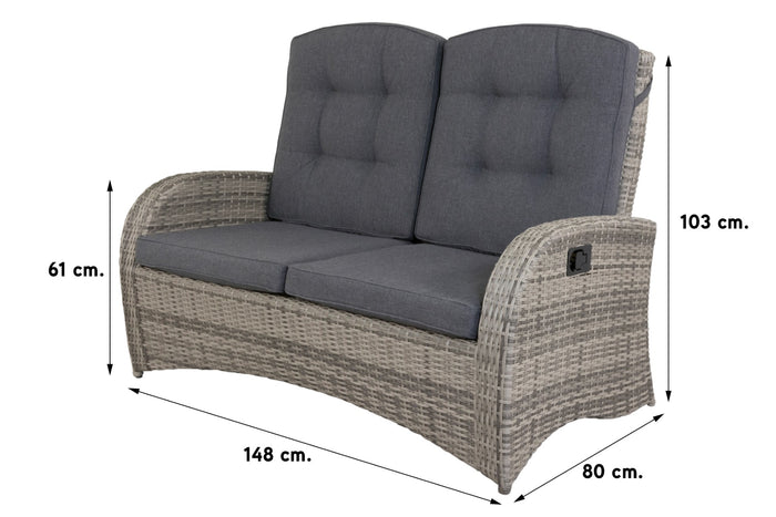 VDG Casablanca verstelbare loungebank