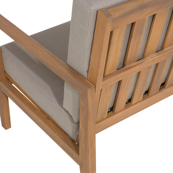 Beliani-PATAJA-Loungeset voor 7-Grijs-FSC® gecertificeerd acaciahout