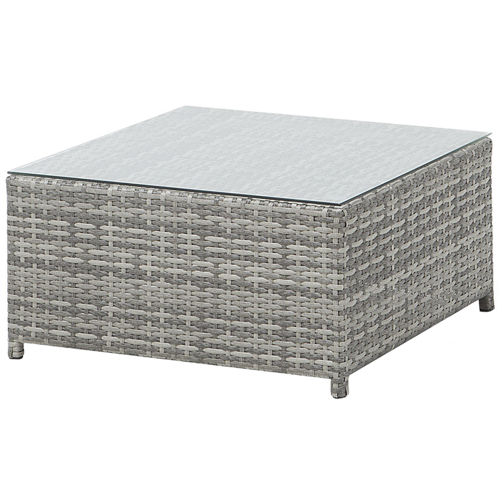 Beliani - AVOLA - Loungeset voor 4 - Grijs - PE rotan