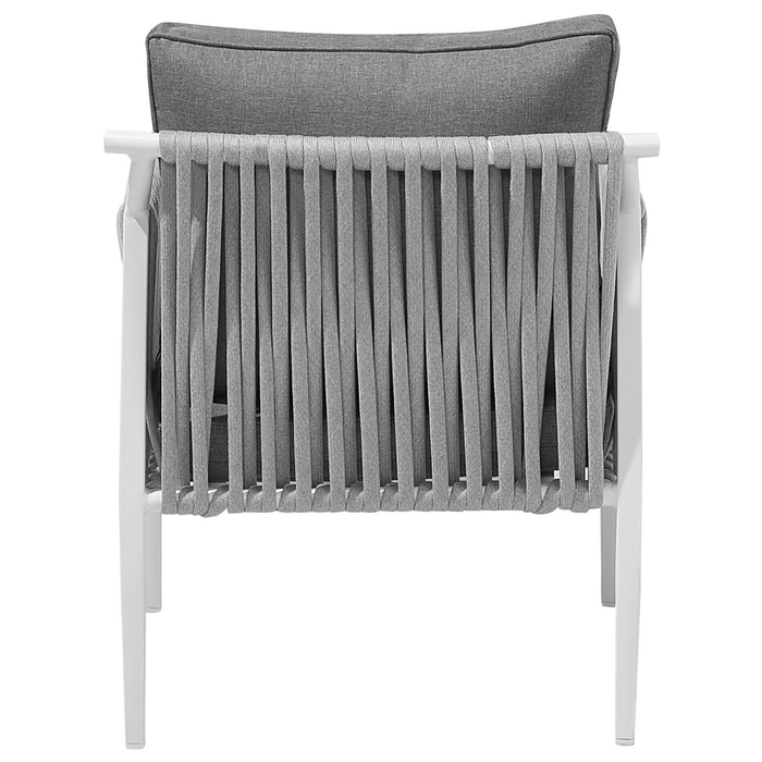 Beliani - LATINA - Loungeset voor 4 - Wit - Aluminium