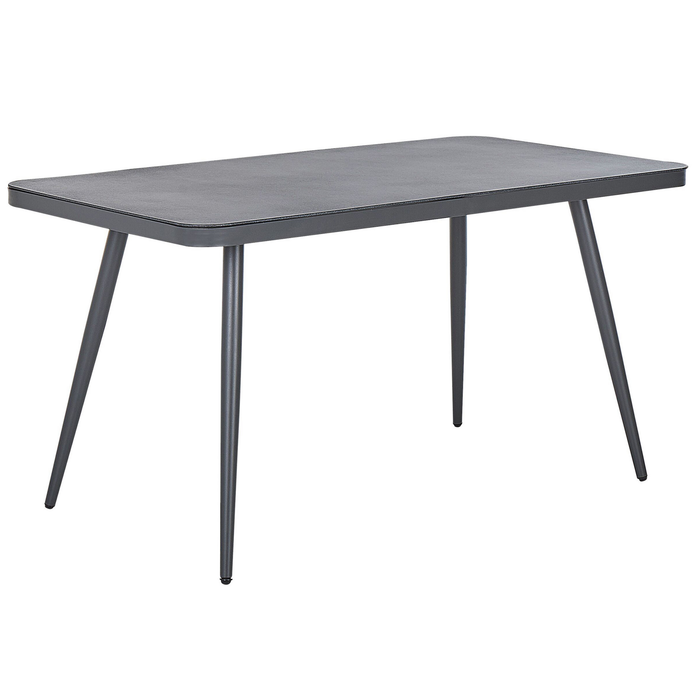 Beliani - LIPARI - Tuintafel - Grijs - 80 x 140 cm - Aluminium