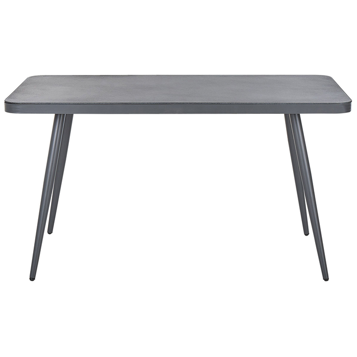 Beliani - LIPARI - Tuintafel - Grijs - 80 x 140 cm - Aluminium