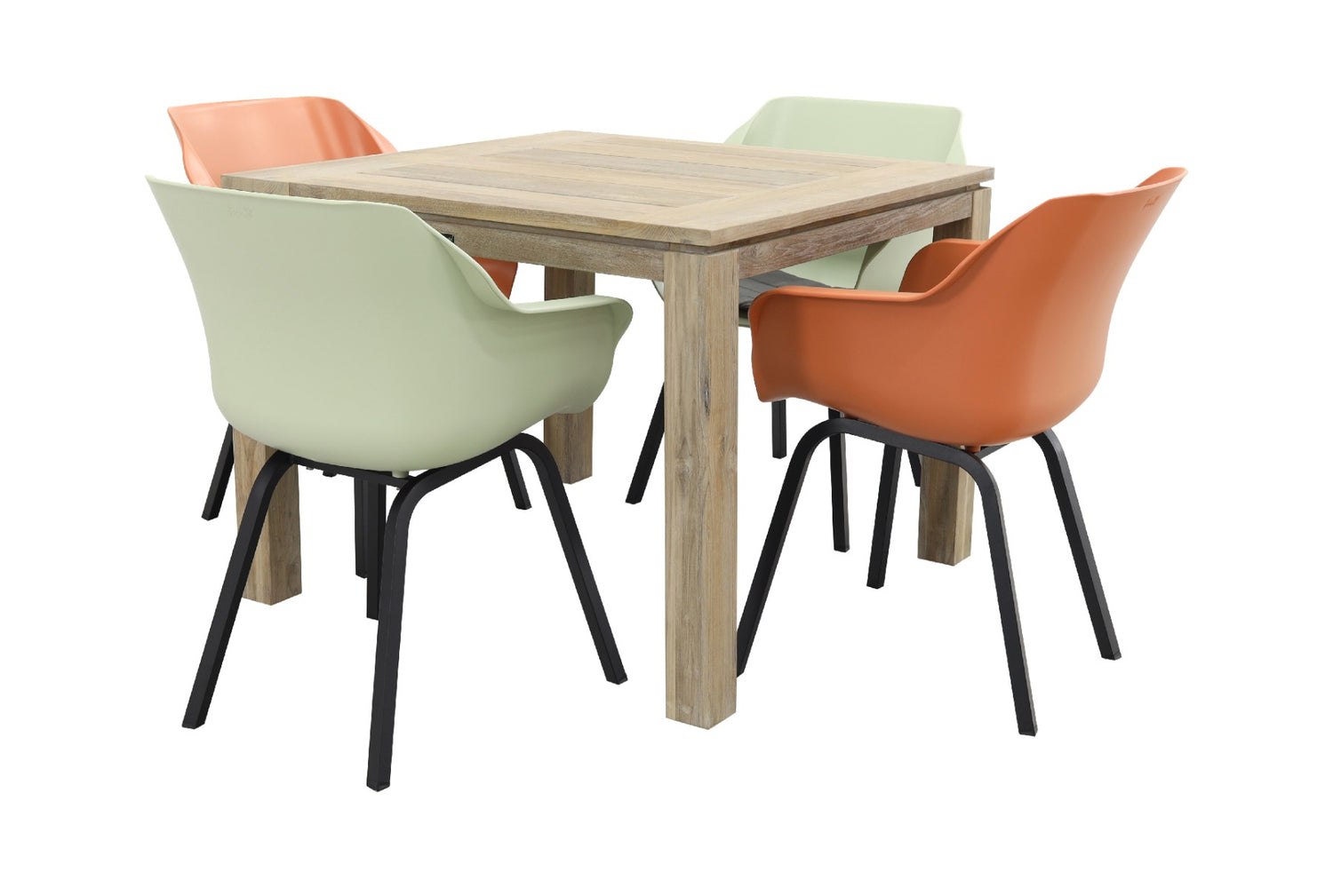 Hartman Sophie tuinstoel terra & french|Rome grey 100 cm. - 5-delig