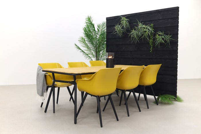 Hartman Sophie Studio Curry Yellow|Bella 220x95 cm. - 7-delige tuinset
