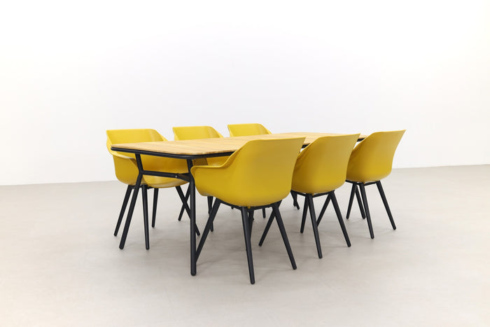 Hartman Sophie Studio Curry Yellow|Bella 220x95 cm. - 7-delige tuinset