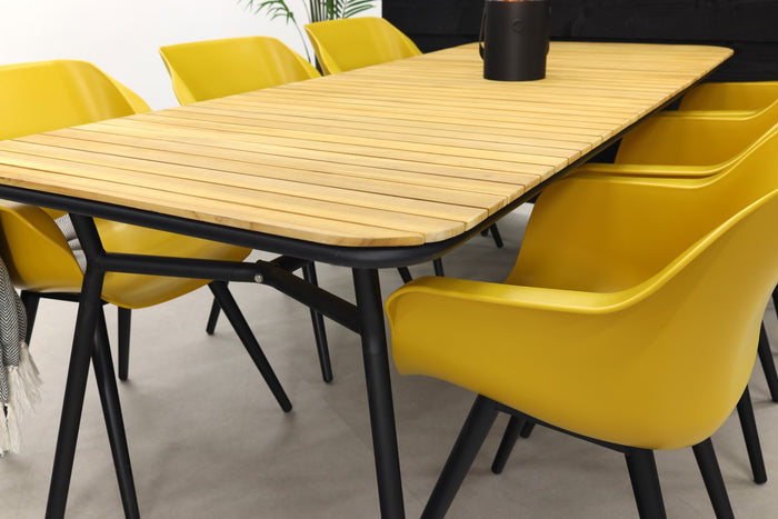 Hartman Sophie Studio Curry Yellow|Bella 220x95 cm. - 7-delige tuinset