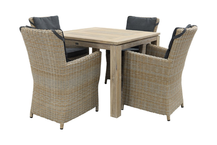 VDG Mante Paloma Dessert|Rome grey 100 cm. - tuinset 5-delig