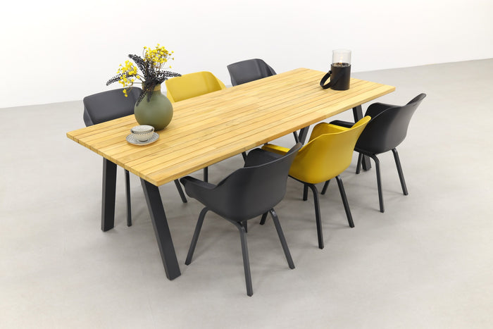 Hartman Sophie element Xerix-Yellow|Ambassador 240x100 cm. tuinset