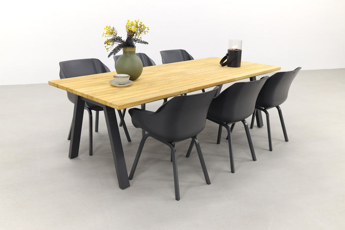 Hartman Sophie element xerix|Ambassador 240x100 cm. tuinset - 7 delig