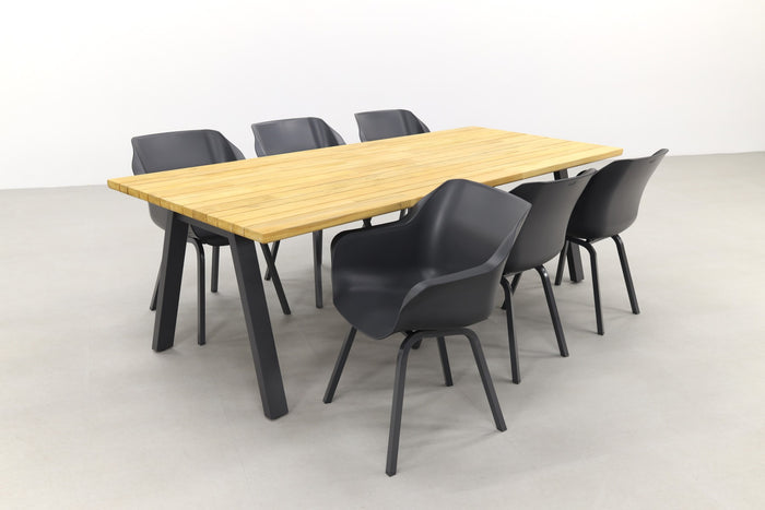 Hartman Sophie element xerix|Ambassador 240x100 cm. tuinset - 7 delig