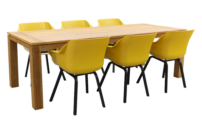 Hartman Sophie Element Yellow|Rome brown 240 cm. tuinset - 7-delig