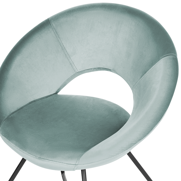 Beliani - RACHEL - Fauteuil - Mintgroen - Fluweel