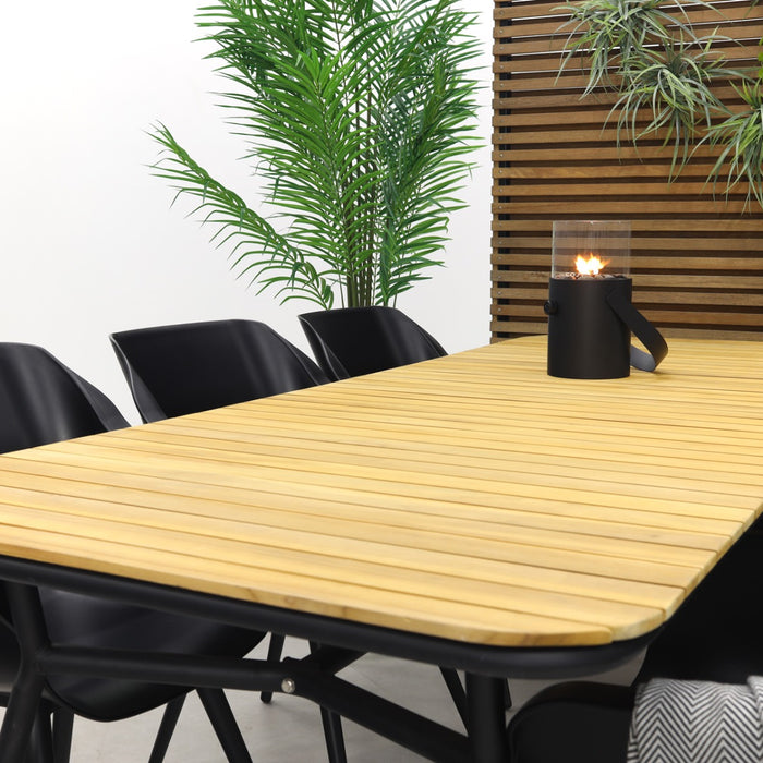 Hartman Sophie Studio Black|Bella 220x95 cm. - 7-delige tuinset