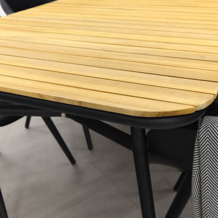 Hartman Sophie Studio Black|Bella 220x95 cm. - 7-delige tuinset