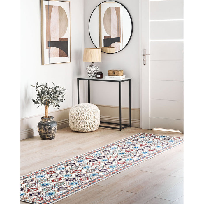 Beliani-HACILAR-Loper tapijt-Meerkleurig-80 x 300 cm-Polyester