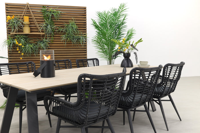 Jasmine black|Garden Impressions Nevada 240x100 cm. tuinset