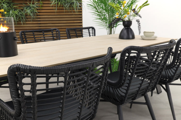 Jasmine black|Garden Impressions Nevada 240x100 cm. tuinset