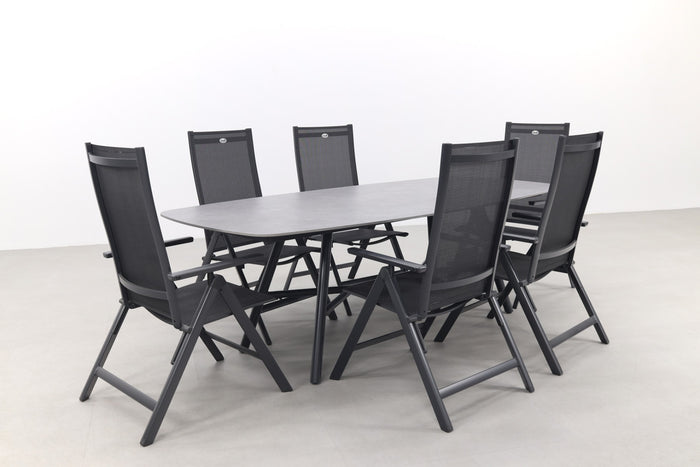 Hartman Napoli|Benevento 240x110 cm. - Deens ovale tuinset