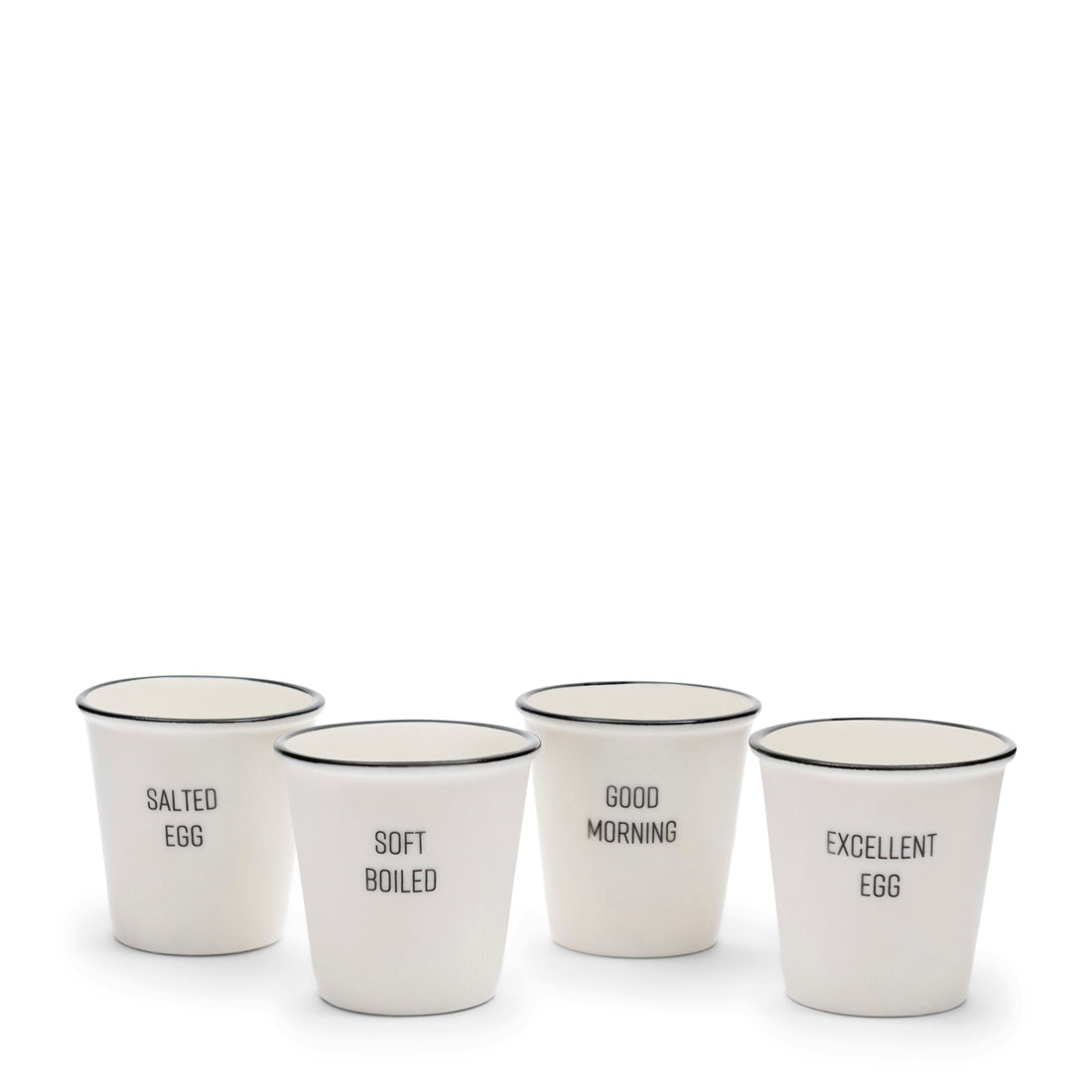 Riviera Maison Eierdopjes Wit - RM Egg - Porselein (ØxH) 5x5