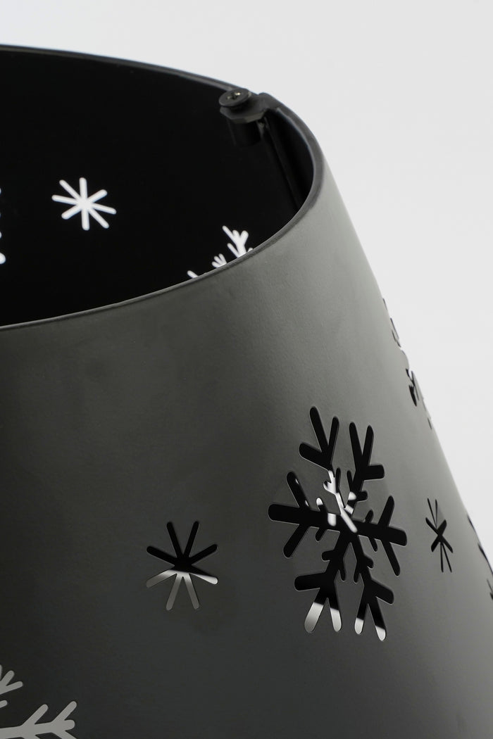 House of Seasons Kerstboomrok - L50 x B30 x H26 cm - Metaal - Zwart